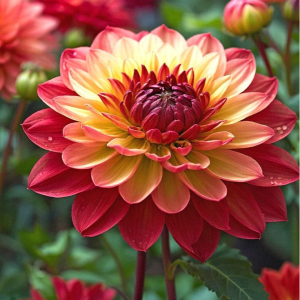 Георгин Оникс Найт купить по цене от 590р. в интернет-магазине «Посадика» с доставкой почтой в в Баксане и по всей России – [изображение №1].